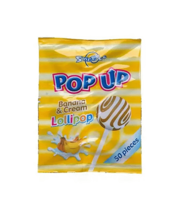 Sweetco Pop Up Orange & Cream Lollipop x 50